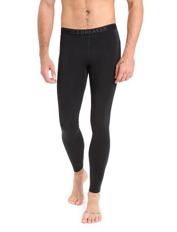 Pánské Legíny Icebreaker BodyfitZone™ Merino 200 Zone Thermal Černé | CZ 1821BEXC